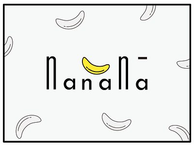 Nanana logo design banana brand design logo
