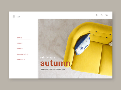 Autumn chair e commerce furniture shopping web ＃autumn