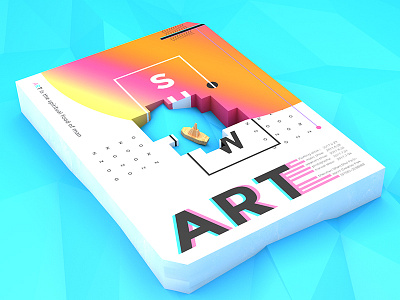 Art poster c4d show 3