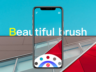 Beautiful Brush app app beautiful brush color design ui vision