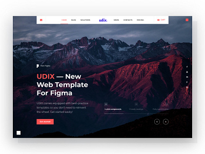 udix — Figma Web UI Kit for Landings