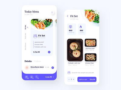 Food App by Nikolay K. on Dribbble