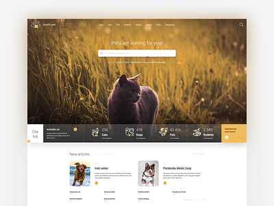 🐱 Whiskers — Premium Figma Template About Pets