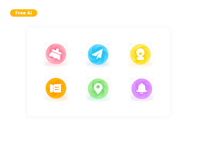 6 bright icons download free