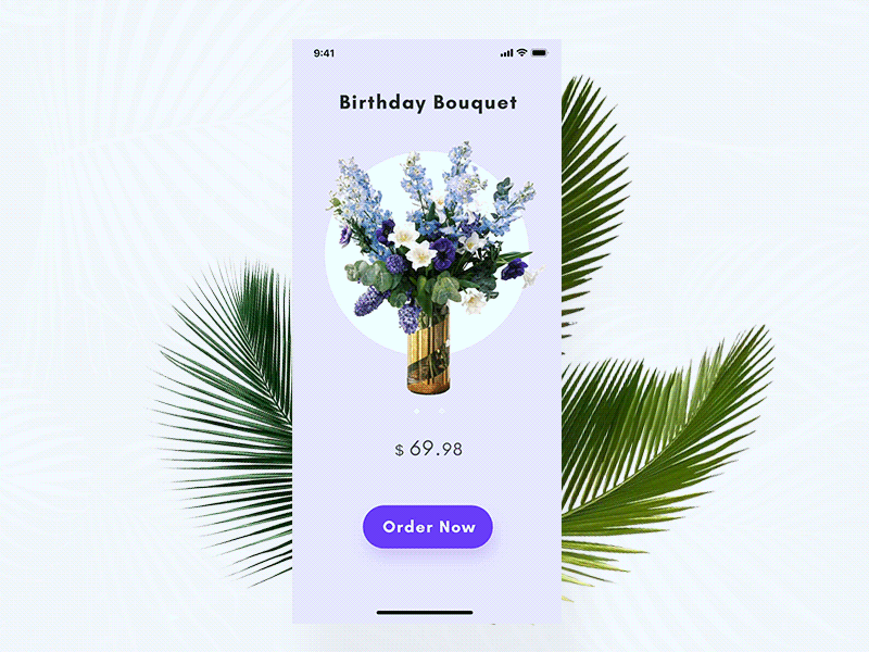 An inspiration of online flower shop app colorful flower shopping ui