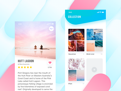 Hitchhiker Travel App Concept app blue concept interface iphone share stories travel trip ui x