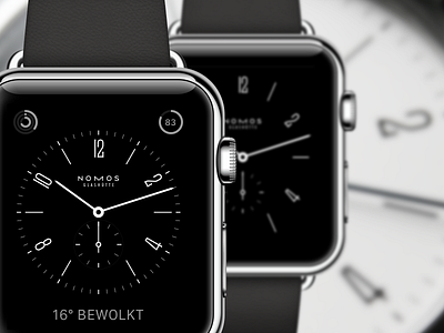 Apple Watch Nomos watch face apple watch mockup nomos watch face