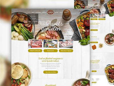 Enco artica corporate food webdesign
