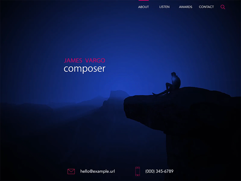 Composer Site Design by James Vargo on Dribbble