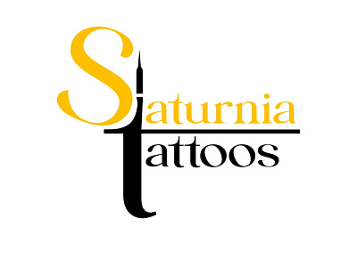 Saturnia Tattoos Logo brand branding company design identity illustration logo tattoo vector