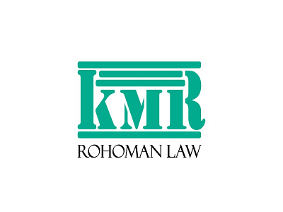 KMR Rohoman Law Logo company design green law logo