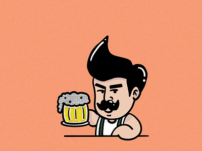 Time to brew advertising beer branding brew cartoon design doodle doodle art doodles illustration logo