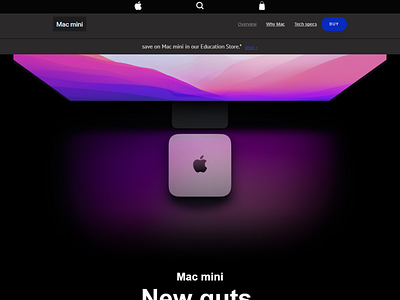 Mac Mini website built in webflow #madeinwebflow