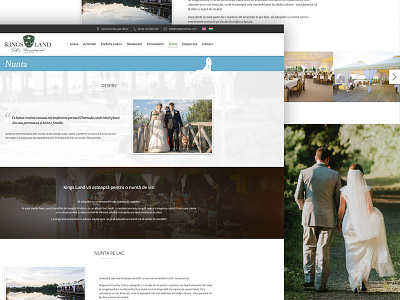 Kingsland Wedding page design kings land kingsland redesign wedding page