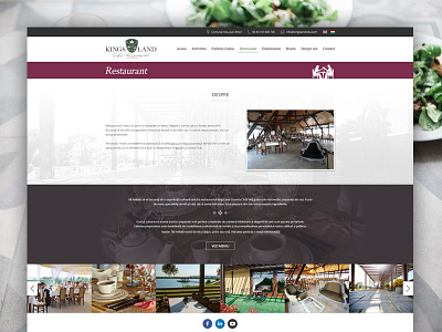 Kingsland Restaurant page design kings land kingsland redesign restaurant restaurant page