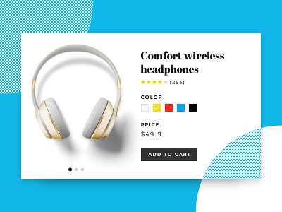 Product layout display design display headphones layout minimal product simple