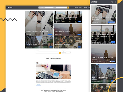 Listed - Blog List Page articles articles list blog blog list companies companies directory design listed listing listing directory uiux web design