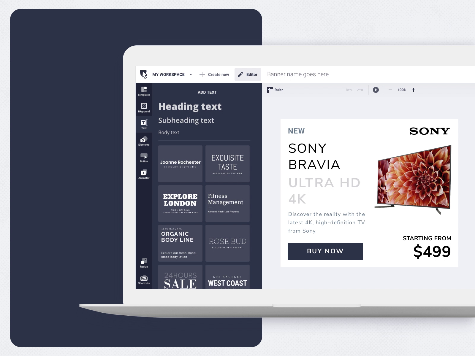 Bannersnack Elements Library by Razvan Bei for Creatopy on Dribbble