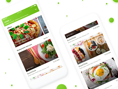 Food Delivery App - Home Screen, Offers, Restaurants creative food app home screen offers restaurants ui ux visual design