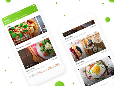 Food Delivery App - Home Screen, Offers, Restaurants