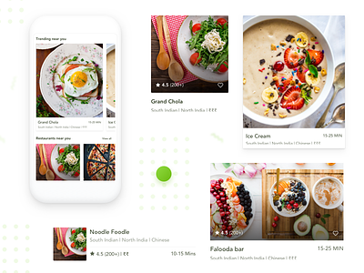 Food Delivery App - Components components creative food app home screen offers restaurants ui ux visual design