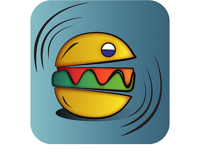 from lines to burger abstract burger colourful composition flats flow illustration lines raw simple