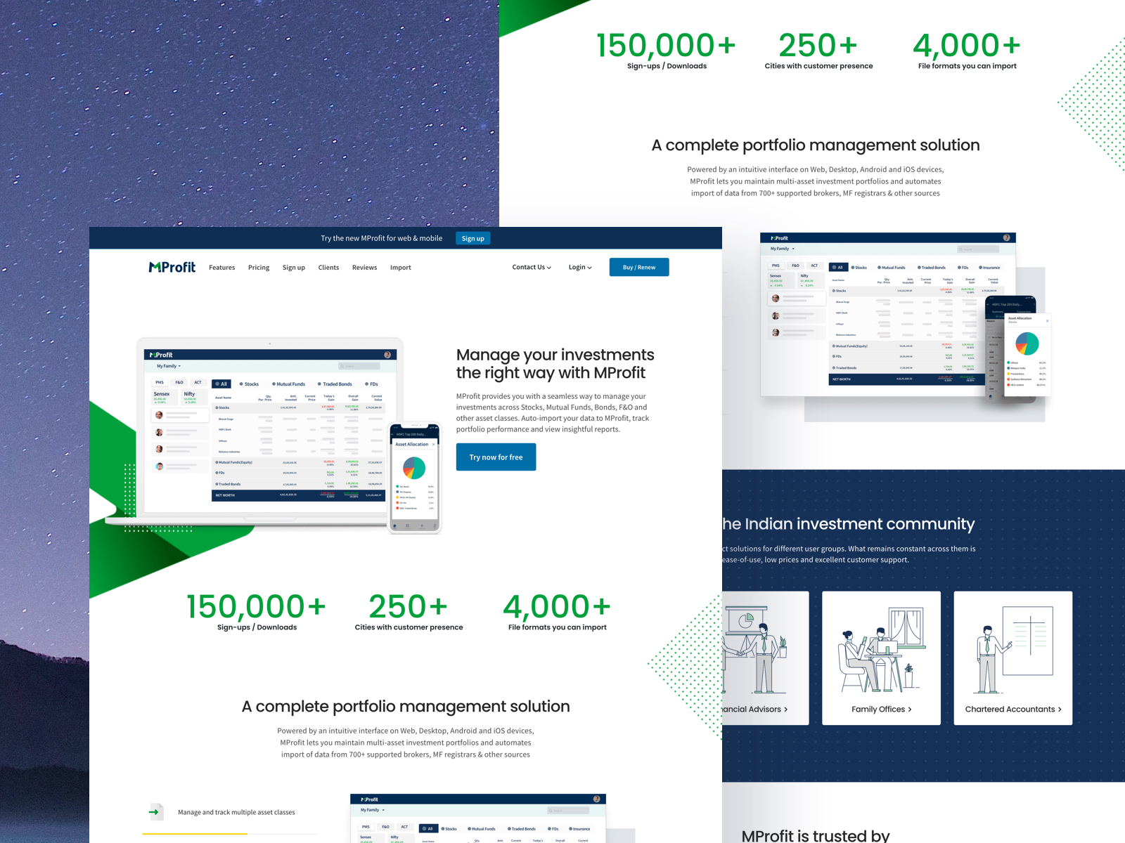 MProfit Website by Bokaap Design on Dribbble