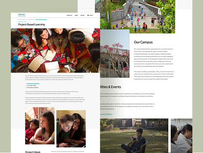 MUWCI Layout banner college design education layout school student ui ux web website