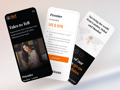 Sirf Coffee Mobile blog design layout layouts mobile responsive ui ux web website website design wedding weddings