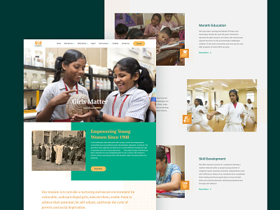 Seva Sadan Society - Homepage design donations foundation interface ngo non profit organization responsive stories ui ux volunteer web website