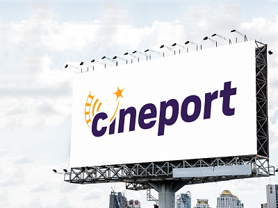 Cineport logo design design logo web website