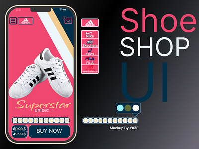 Shoe Shop UI adidas brand branding design figma graphic design iran nike puma shoe shop store ui