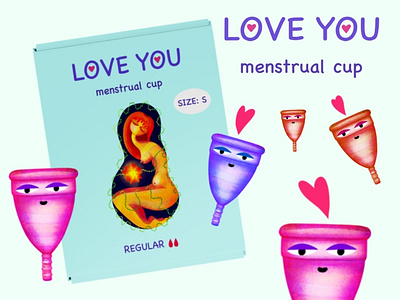 Packaging concept for menstrual cups