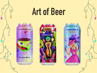 Art of Beer 2d abstraction beer branding craft beer design design illustration procreate