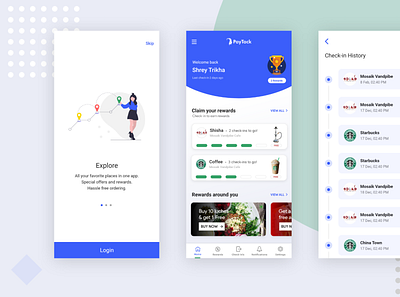 Face Recognition App | Loyalty Rewards Program app app design branding design hello dribble hello world illustrations interaction design ios app ios app design landing page mobile mobile app mobile ui mobile ui kit ui ui design ux design