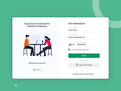 Sign up Page Design clean ui creative form design format forms illustration minimal onboarding register registration form responsive signup ui vector web design website whitespace