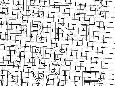WIP altered type bw day job din lines screenshot typography wip