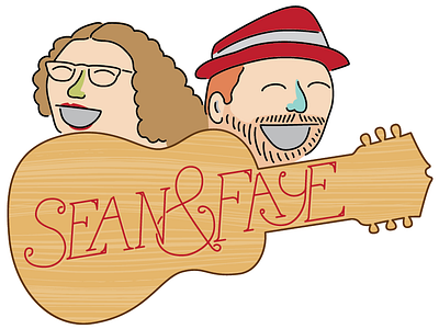 Sean & Faye in Color! ampersand branding guitar handlettering illustration logo sean and faye typography