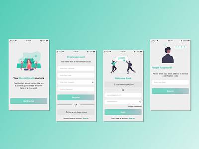 Sign up and login screen for iOS. uiuxdesign ui ux design