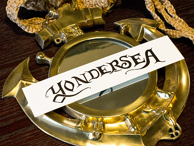 Yondersea handlettering lettering logo ocean sea typography