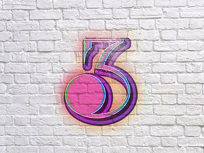 3 3 36daysoftype branding handlettering lettering logo three typography