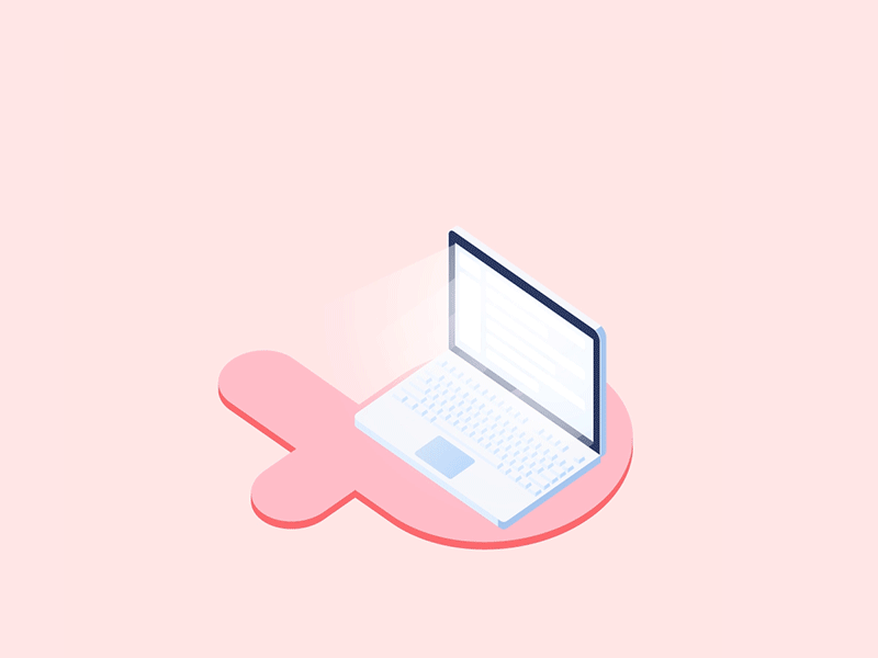 信息同步 aftereffects animation computer data illustration illustrator pink ui