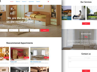 Rent Space Web Design