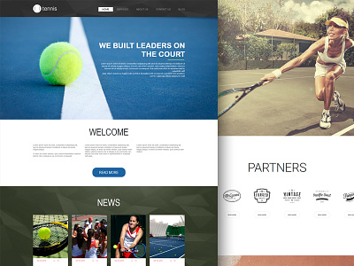 Tennis Web Design