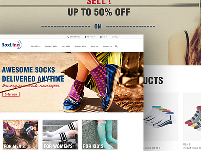 Socks Web design