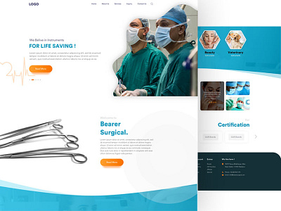 Bearer Surgical web design