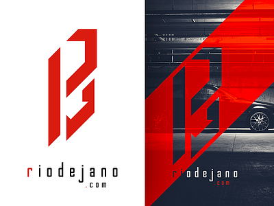 R // design logo logotype riodejano sign vector