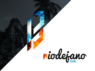 R // design logo logotype riodejano sign vector