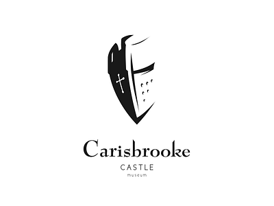 Carisbrooke castle carisbrooke castle knight logo logotype sign stronghold vector warrior
