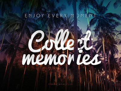 Collect memories design graphic photography poster riodejano